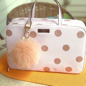 Light pink Kate Spade makeup bag